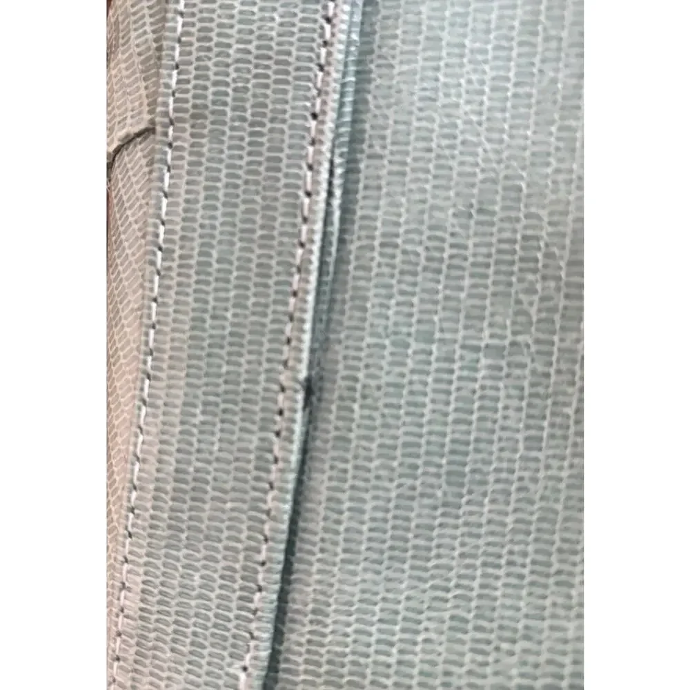 Lauren Merkin Large Caroline Lizard Pleated Leather Clutch Envelope Bag Green